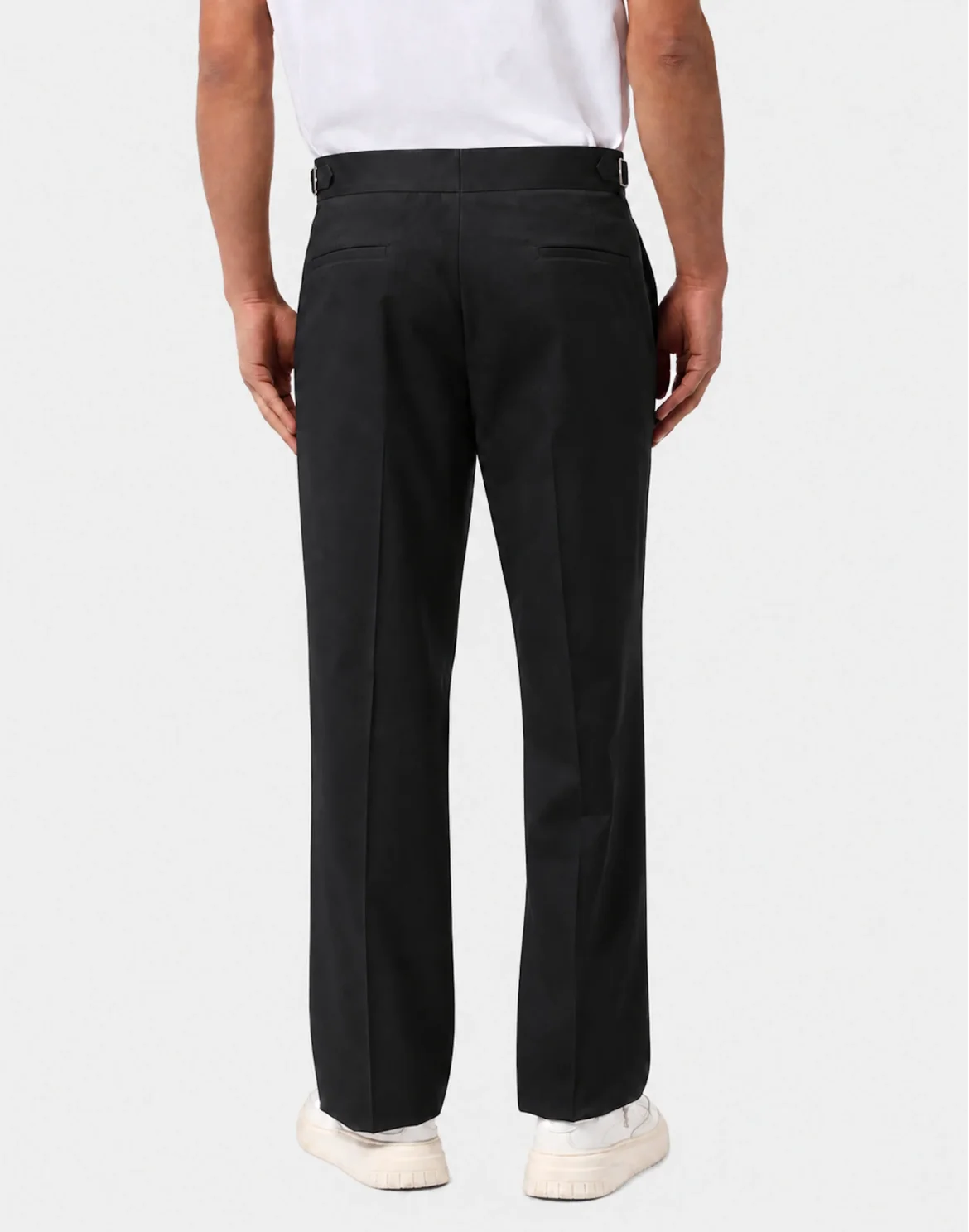 Gabardine Chinos Trousers, цвет: Черный
