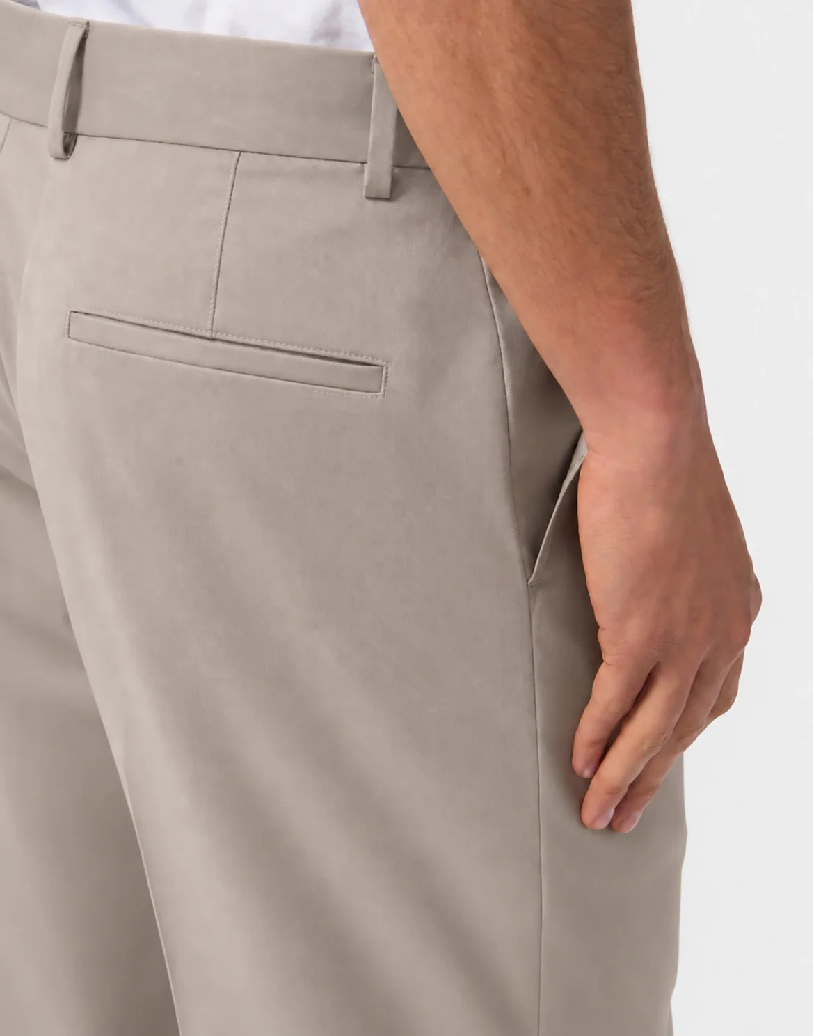 Gabardine Chinos Trousers, цвет: Бежевый