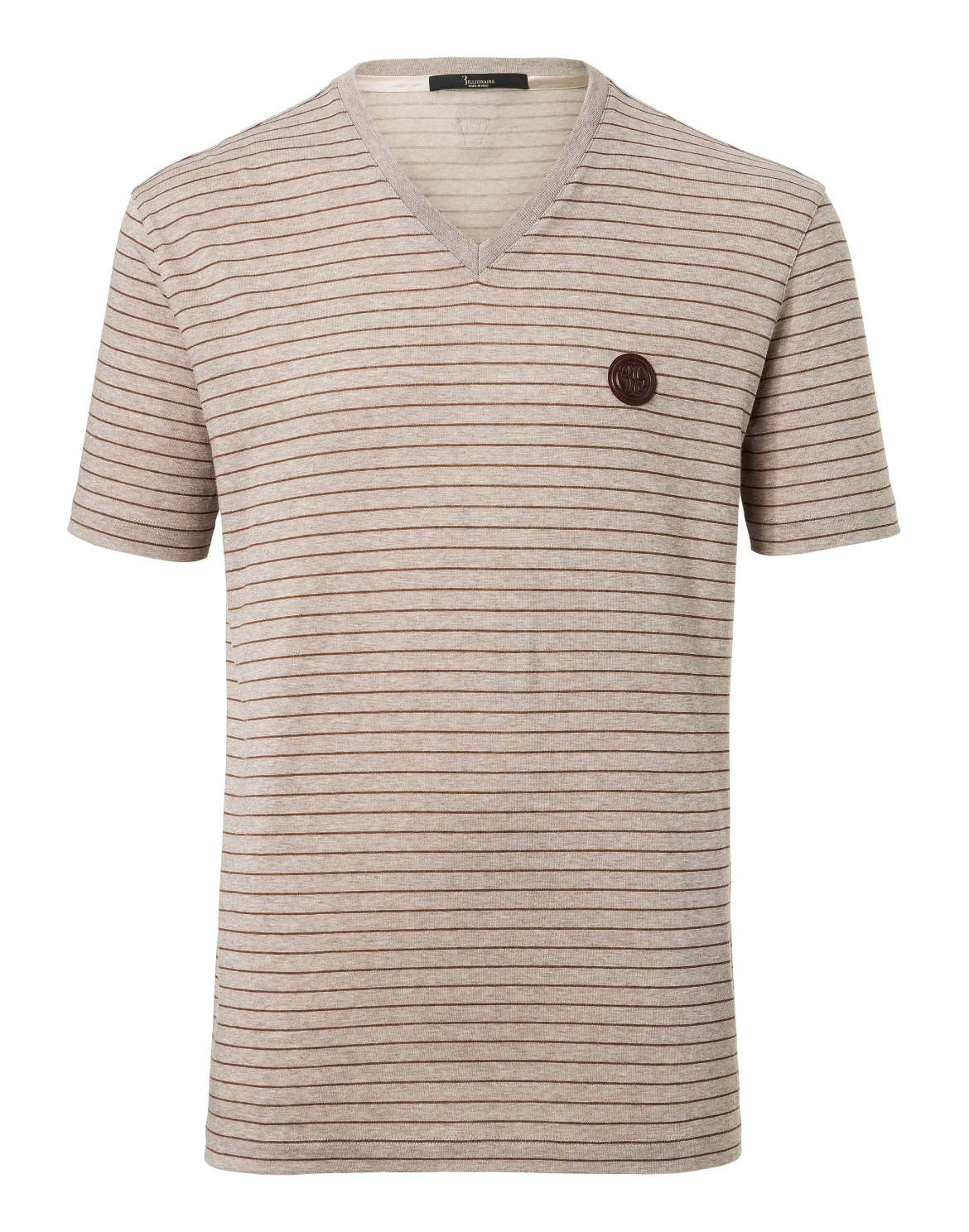 T-shirt V-Neck SS "Michelle", цвет: Бежевый