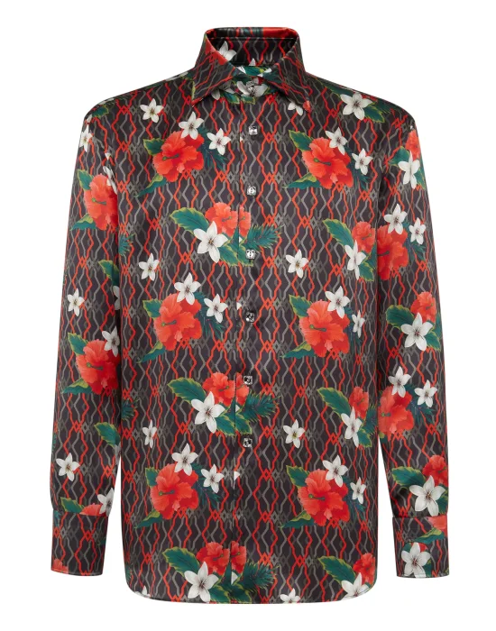 Shirt Gold Cut LS/Flavio Flowers