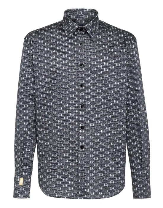 Shirt Gold Cut LS/Milano Lion