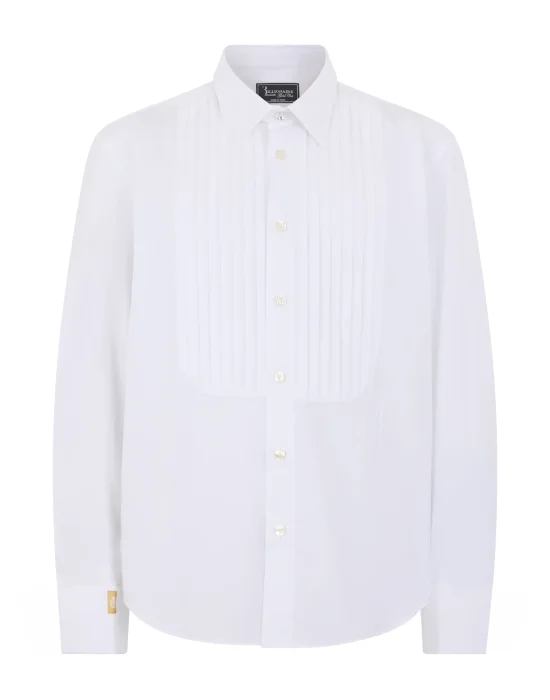 Gold Cut Tuxedo Shirt