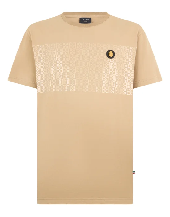 Round Neck T-Shirt Stripe Monogram
