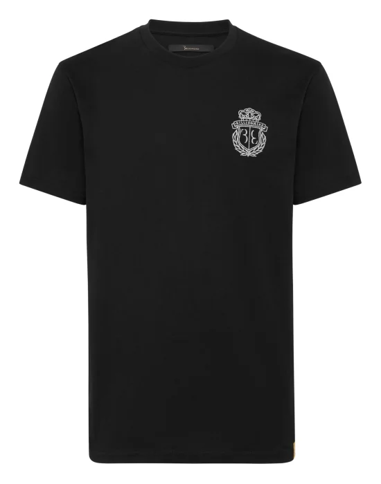 Embroidered Round Neck T-Shirt Crest