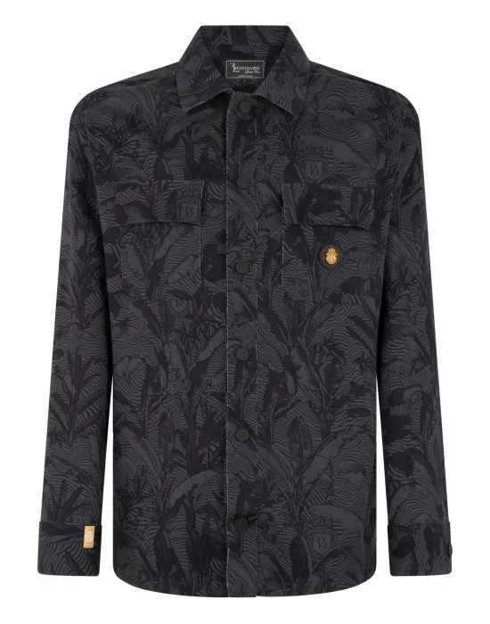 Canvas Overshirt Palms All-Over