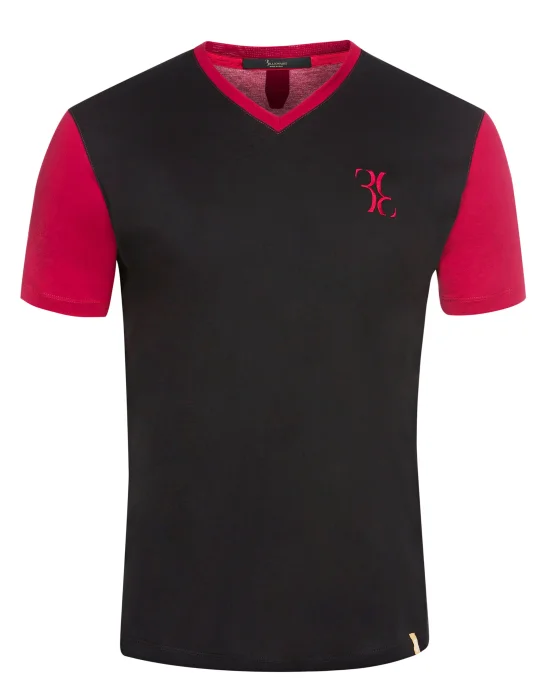 T-shirt V-Neck SS Double B