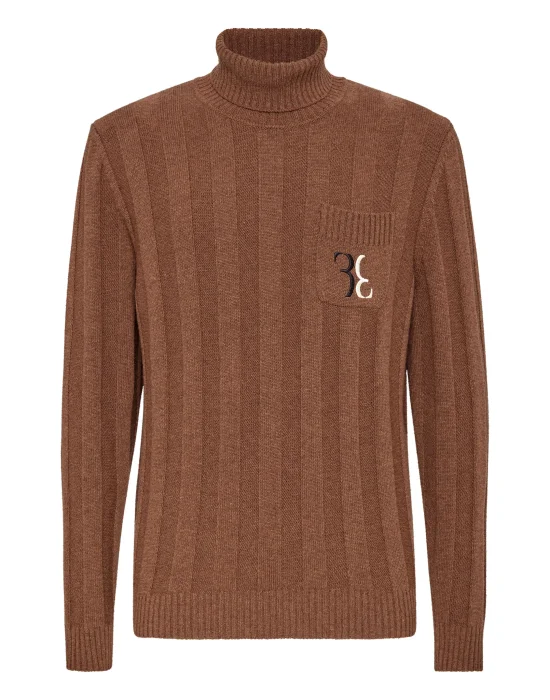 Wool Turtle Neck LS Double B