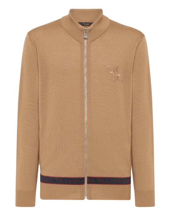 Wool and Silk Pullover full zip