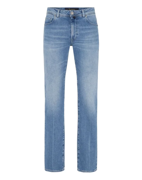 Regular Fit Denim Trousers