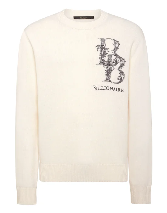 Merino Knit Pullover Round Neck LS
