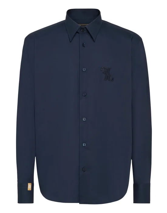 Embroidered Cotton Shirt Loose Fit
