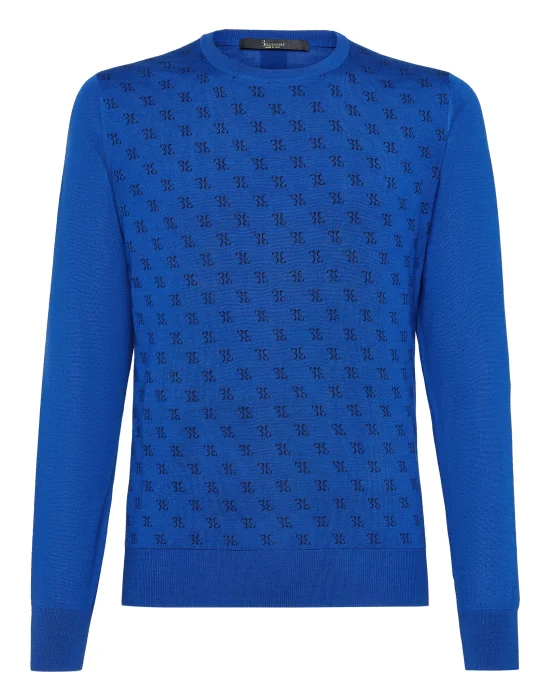 Pullover Round Neck LS Double B