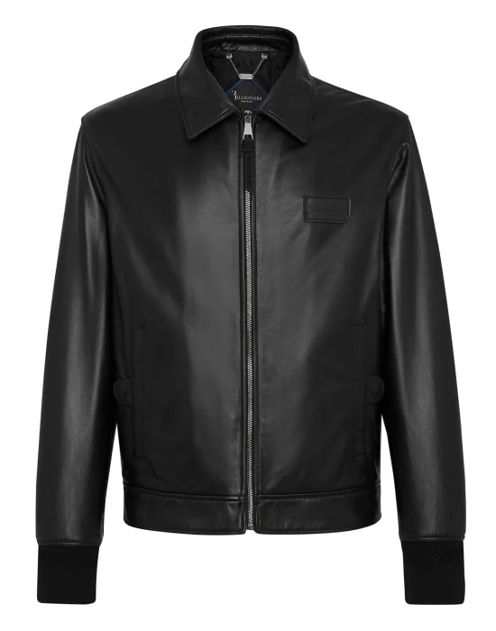 Leather Bomber Istitutional