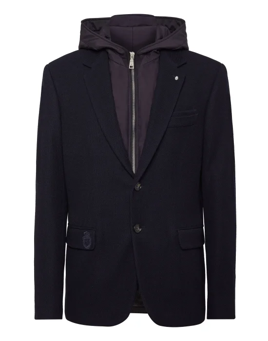 Blazer Jacket With Hoodie