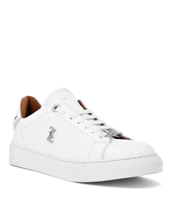 Nappa Leather Lo-Top Sneakers Crocco