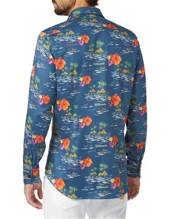 Shirt Gold Cut LS/Milano Palms