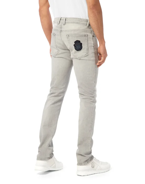 Denim Super Straight Cut Trousers