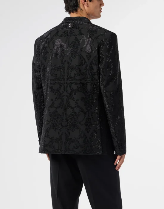 Blazer Brocade Strass