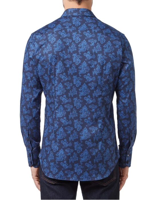 Shirt Silver Cut LS/Milano Paisley