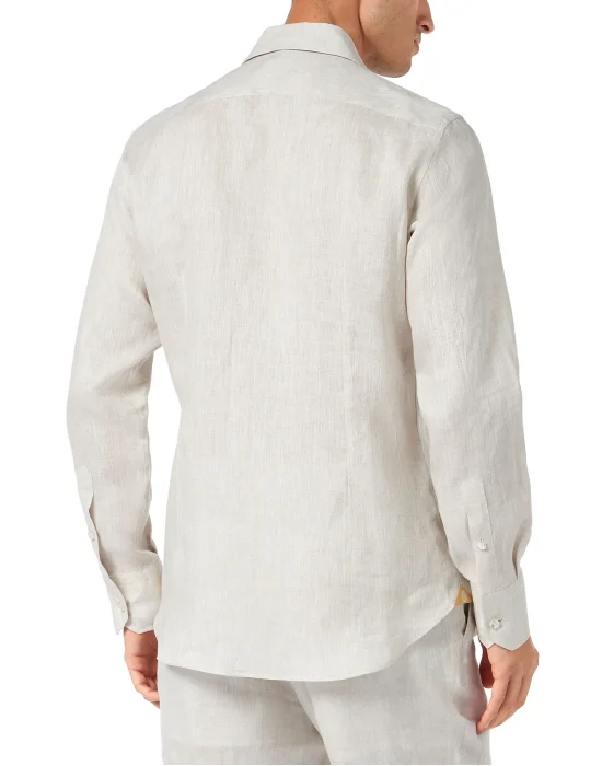 Linen Shirt Silver Cut LS