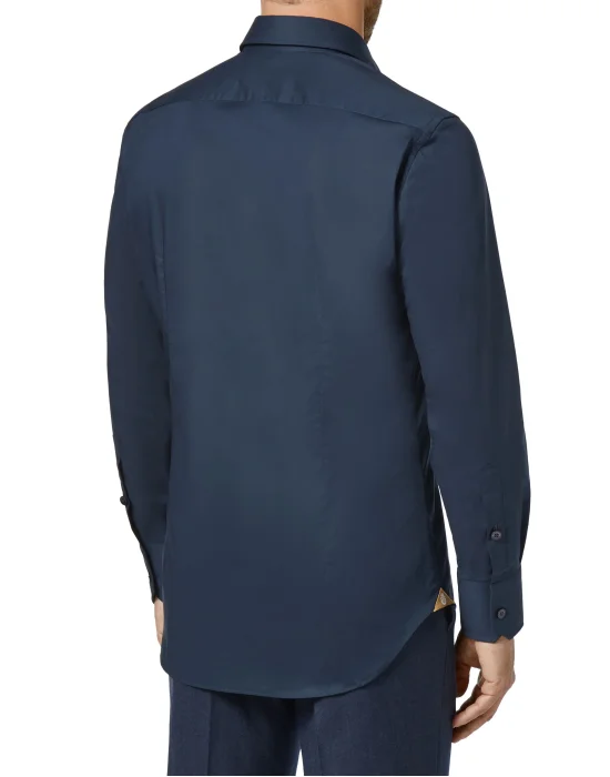 Shirt Silver Cut LS/Milano Crest