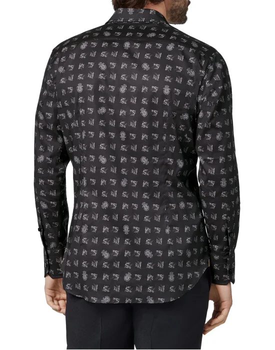 Shirt Silver Cut LS/Milano Horses