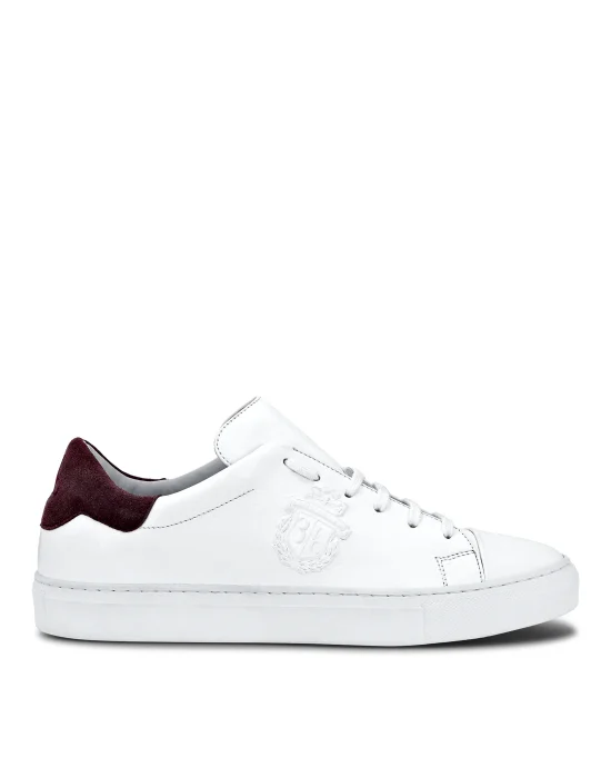 Leather Lo-Top Sneakers Crest