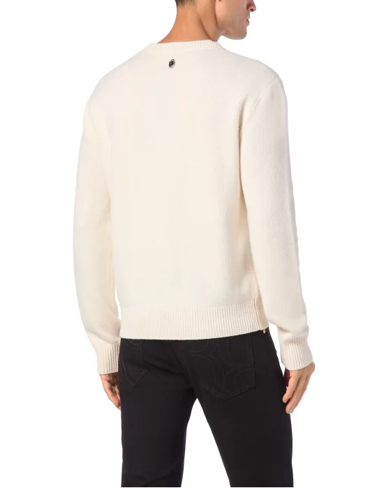 Merino Knit Pullover Round Neck LS