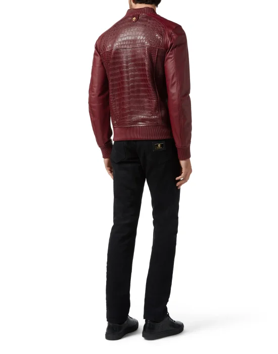 Leather Bomber Statement