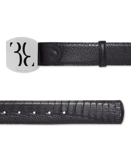 Ostrich Leather Belt