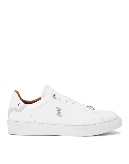 Nappa Leather Lo-Top Sneakers Crocco